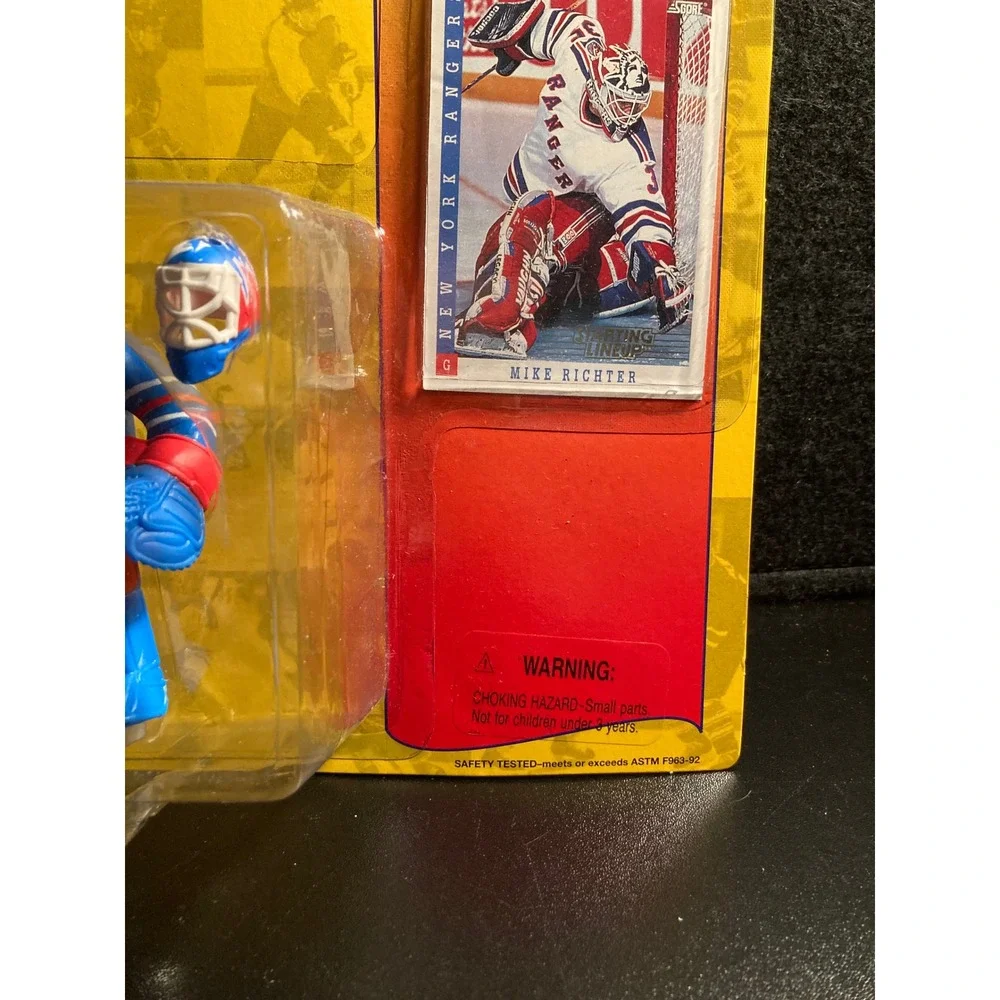 1994 Kenner Starting Lineup Mike Richter New York Rangers NHL Goalie Figure Card